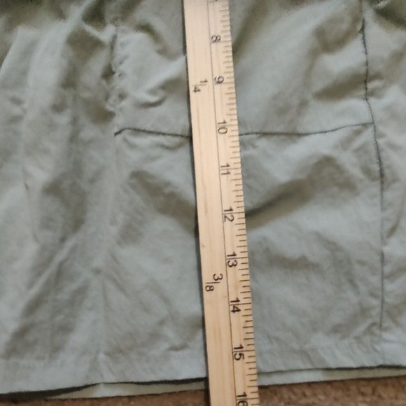 Lightweight drawstring waist A line skirt pale green casual everyday Size Large - Picture 3 of 5